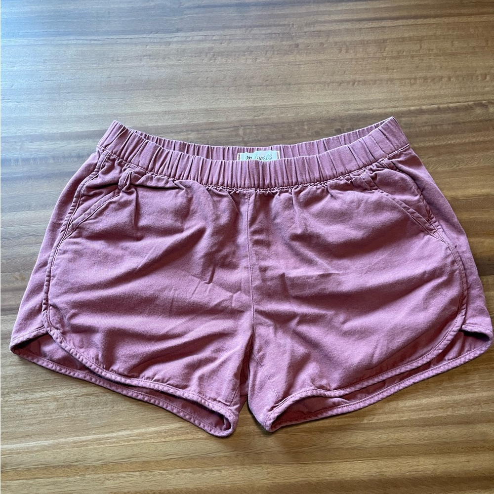 Madewell Womens Pull-On Shorts Pink Size XS